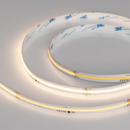 Светодиодная лента Arlight 7W/m 378LED/m CSPSMD теплый белый 5М SPI-COB-X378-12mm 24V 041736