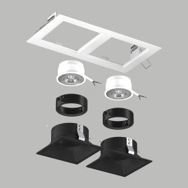 Комплект со светильником Lightstar Domino Quadro (214526+214507+214507+214007+214007) D5260707BMOD