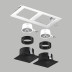Комплект со светильником Lightstar Domino Quadro (214526+214507+214507+214007+214007) D5260707BMOD