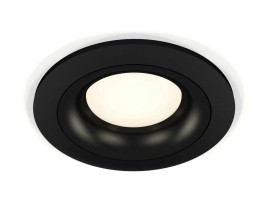 Комплект встраиваемого светильника Ambrella light Techno Spot XC7622002 SBK/PBK черный песок/черный полированный (C7622, N7011)
