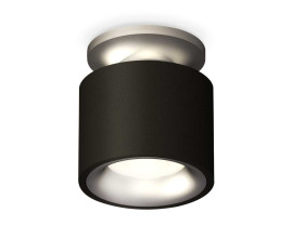 Комплект накладного светильника Ambrella light Techno Spot XS7511101 SBK/MCH черный песок/хром матовый (N7928, C7511, N7013)