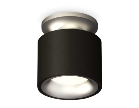 Комплект накладного светильника Ambrella light Techno Spot XS7511101 SBK/MCH черный песок/хром матовый (N7928, C7511, N7013)