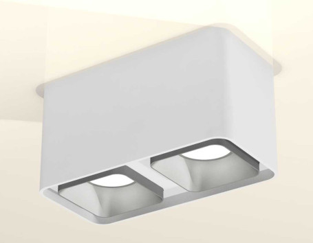 Комплект накладного светильника Ambrella light Techno Spot XS7850003 SWH/SSL белый песок/серебро песок (C7850, N7703)