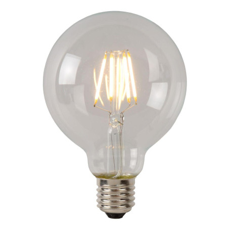 Лампа светодиодная диммируемая Lucide E27 5W 2700K прозрачная 49016/05/60
