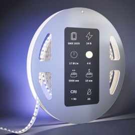 Светодиодная лента Maytoni 17W/m 168LED/m 2835SMD дневной белый 5M 201059
