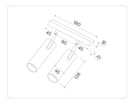 Трековый светодиодный светильник Ambrella light Track System GL3901