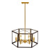 Подвесная люстра Lumina Deco Lorton LDP 1142-6 BK+MD