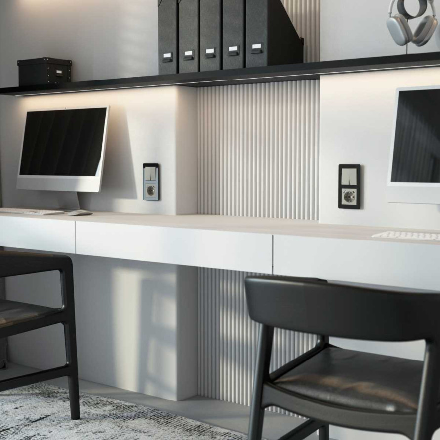 Розетка с заземлением, шторками и USB тип A+C (дымчатый) W1271704/ a069465