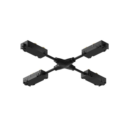 Коннектор X-образный гибкий Denkirs Smart Hide TR2116-BK