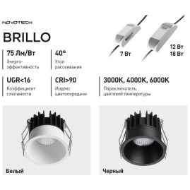 Встраиваемый светильник Novotech Brillo Wir 359865