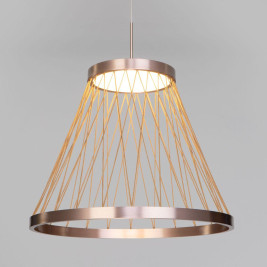 Подвесной светодиодный светильник Eurosvet Cesta 40016/1 LED коричневый