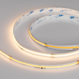 Светодиодная лента Arlight 7W/m 378LED/m CSPSMD теплый белый 5М SPI-COB-X378-12mm 24V 041737