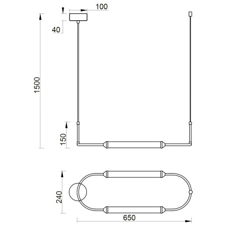 Подвесной светильник Vele Luce Capsula VL7293P31