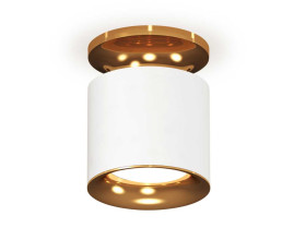 Комплект накладного светильника Ambrella light Techno Spot XS7401122 SWH/PYG белый песок/золото желтое полированное (N7929, C7401, N7014)