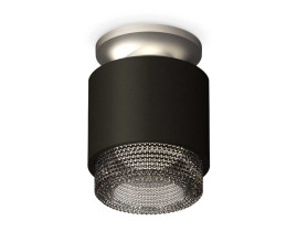 Комплект накладного светильника Ambrella light Techno Spot XS7511102 SBK/MCH/BK черный песок/хром матовый/тонированный (N7928, C7511, N7192)