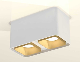 Комплект накладного светильника Ambrella light Techno Spot XS7850004 SWH/SGD белый песок/золото песок (C7850, N7704)