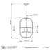 Подвесная люстра Lumina Deco Monterey LDP 1141-4 BK+MD