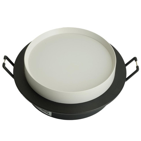 Светильник встраиваемый Feron DL507 потолочный GX53 черный + белый круг 51352