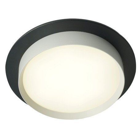 Светильник встраиваемый Feron DL507 потолочный GX53 черный + белый круг 51352