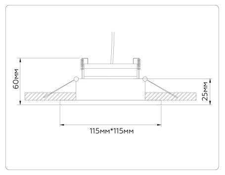 Встраиваемый светильник Ambrella light TECHNO SPOT TN52338
