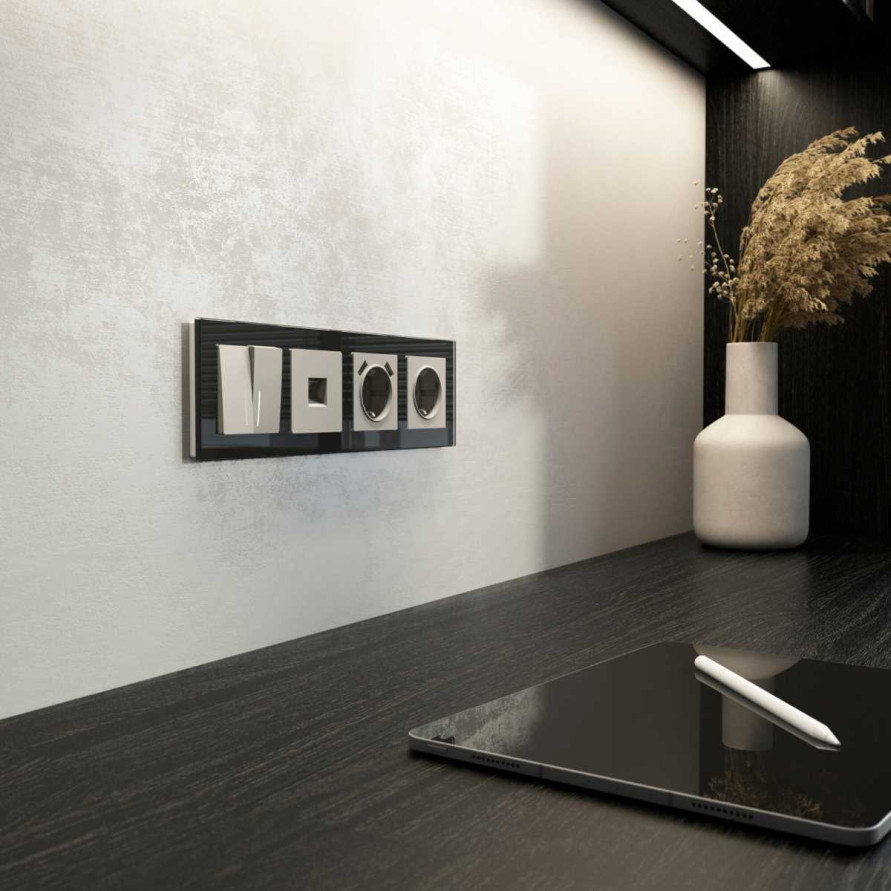 Розетка Ethernet RJ-45 (дымчатый) W1281004/ a069467