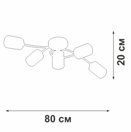 Люстра Vitaluce V2048-1/5PL