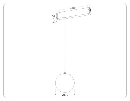 Трековый светодиодный светильник Ambrella Light Track System Magnetic 220V GL1441