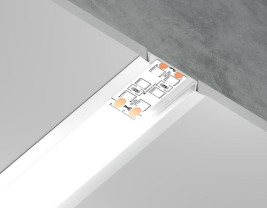 Встраиваемый профиль с рассеивателем Ambrella Illumination GP1100WH