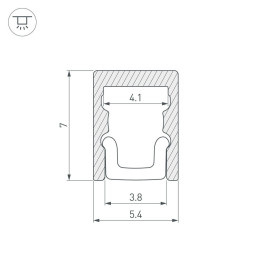 Профиль Arlight ARH-MICRO-0507-2000 ANOD 036399