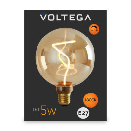 Лампа светодиодная филаментная Voltega 271 E27 5W 1800K желтая 8536