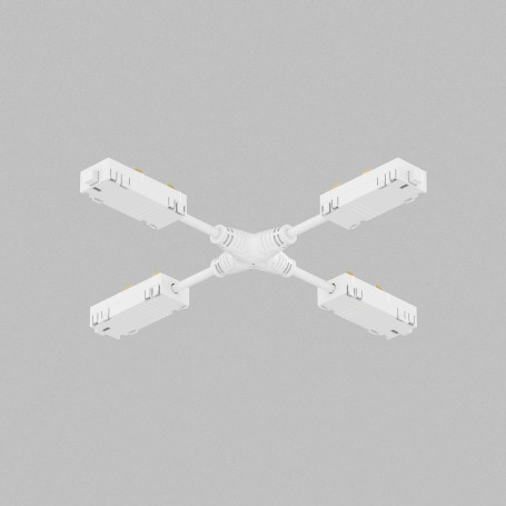 Коннектор X-образный гибкий Denkirs Smart Hide TR2116-WH