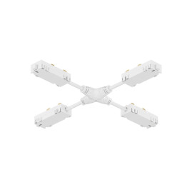 Коннектор X-образный гибкий Denkirs Smart Hide TR2116-WH