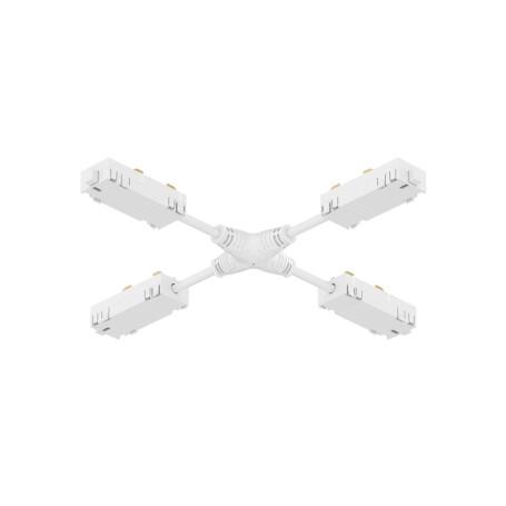 Коннектор X-образный гибкий Denkirs Smart Hide TR2116-WH