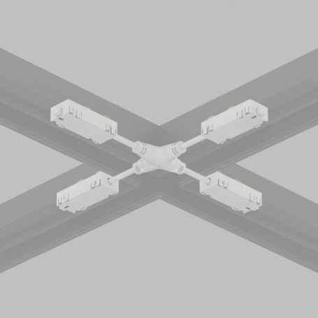 Коннектор X-образный гибкий Denkirs Smart Hide TR2116-WH