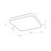 Потолочный cветильник Nowodvorski Agnes Square Led Pro Black 10984