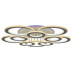 Потолочная светодиодная люстра Reluce 08881-0.3-5+5LED WH (BL+YL)