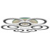 Потолочная светодиодная люстра Reluce 08881-0.3-5+5LED WH (BL+YL)