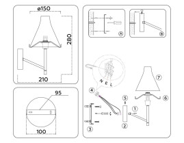 Бра Ambrella Light High Light Modern LH57127