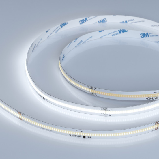 Светодиодная лента Arlight 7W/m 378LED/m CSPSMD холодный белый 5М SPI-COB-X378-12mm 24V 041735