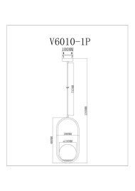 Светильник подвесной Moderli Klaster V11585-1P