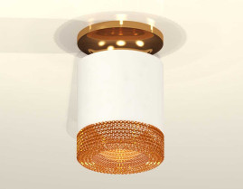 Комплект накладного светильника Ambrella light Techno Spot XS7401123 SWH/PYG/CF белый песок/золото желтое полированное/кофе (N7929, C7401, N7195)