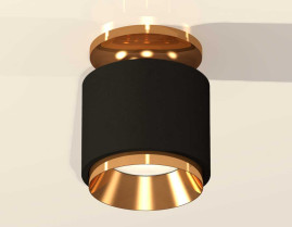 Комплект накладного светильника Ambrella light Techno Spot XS7511120 SBK/PYG черный песок/золото желтое полированное (N7929, C7511, N7034)