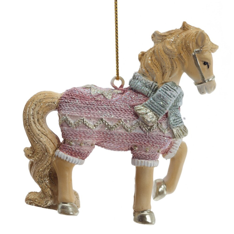 Фигурка декоративная подвесная &quot;Лошадка&quot;, L7 W2,5 H8 см