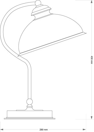 Настольный светильник KUTEK LIDO LID-LG-1(P)GR