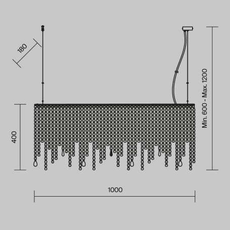 Подвесная люстра Maytoni Empress DIA002PL-05CH
