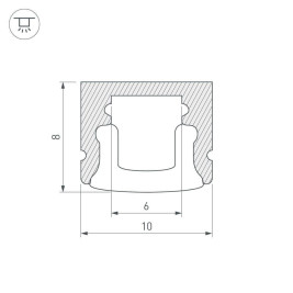 Профиль Arlight ARH-MINI5-2000 ANOD 018827