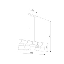 Подвесной светильник TK Lighting 2382 Amber