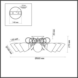 Потолочная люстра Lumion Comfi Eliana 4592/8C