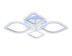 Потолочная светодиодная люстра Ambrella light Original FA5147