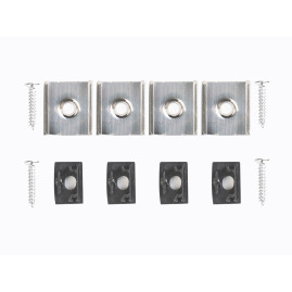 Профиль накладной LEDS POWER СПН1510 алюм. черный с призм.рассеивателем 2м 008387